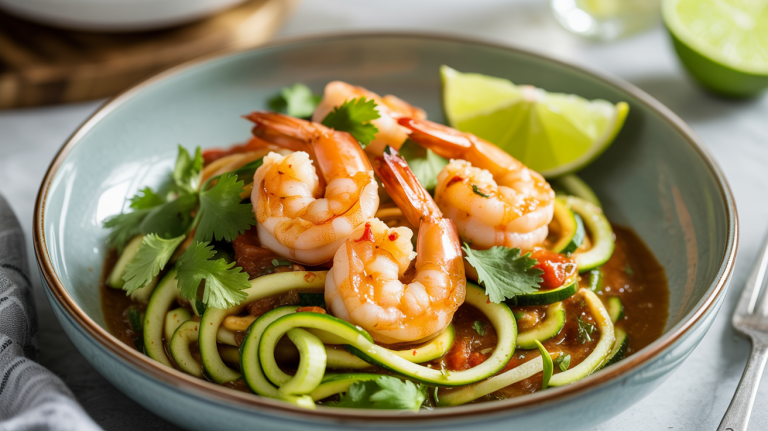 Keto Chili-Lime Shrimp & Zoodle Bowl Keto Chili-Lime Shrimp & Zoodle Bowl