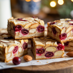 Keto Spiced Cranberry Almond Breakfast Bars