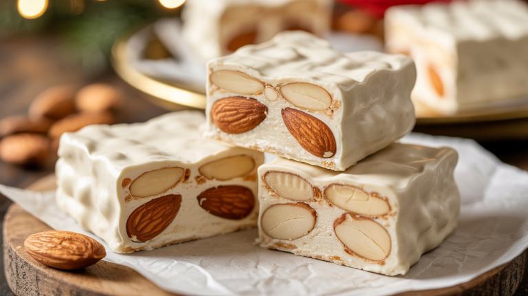 Keto Holiday Almond Nougat (Low-Carb Soft Chew)