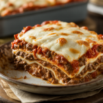 Keto Ground Beef Lasagna Bake (No Noodles)