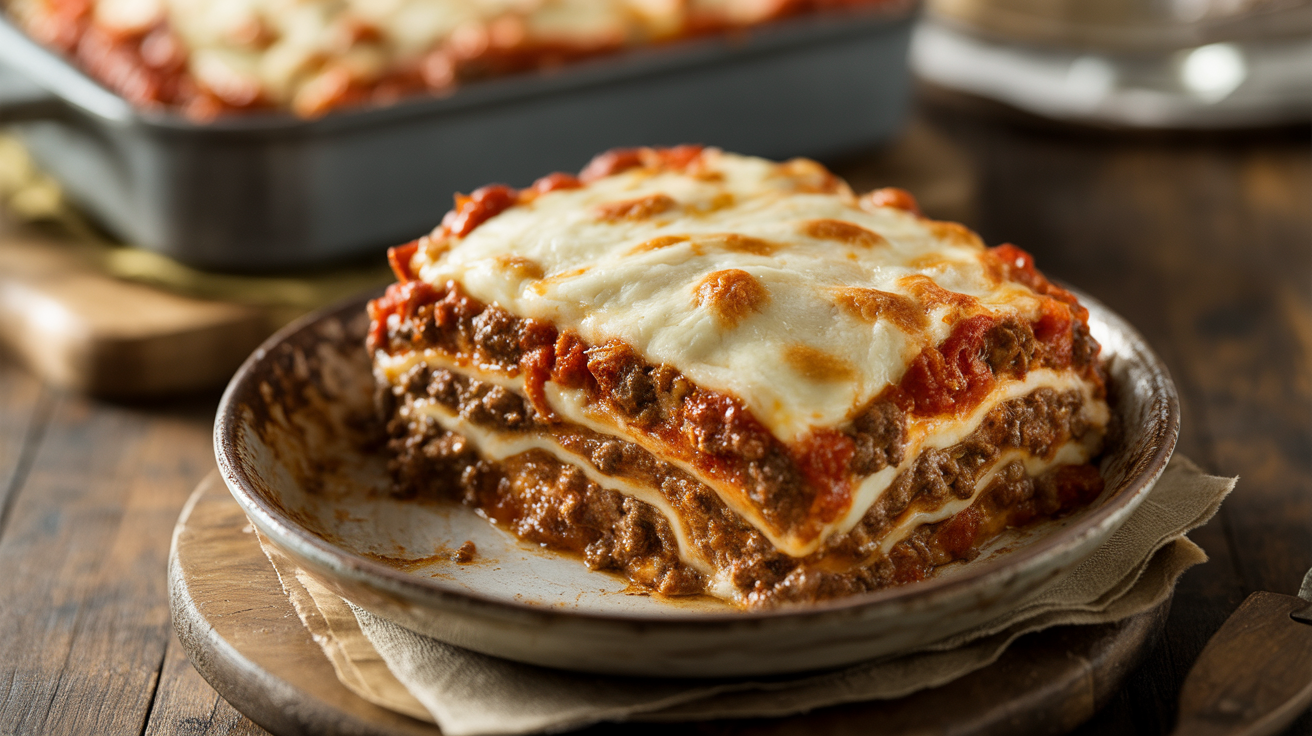 Keto Ground Beef Lasagna Bake (No Noodles)