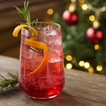Keto Cranberry Orange Holiday Mocktail