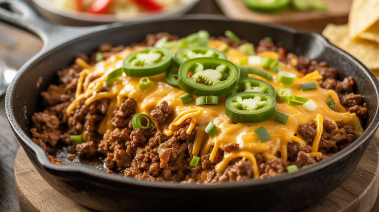 Keto Ground Beef Taco Skillet (30 Minutes)