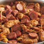 Keto Cajun Chicken & Sausage Skillet