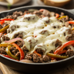 Keto Ground Beef Philly Skillet (Low Carb Twist)