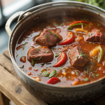 Keto Spicy Fire-Roasted Tomato Beef Stew