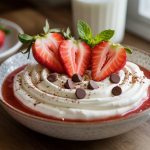 Keto Strawberry Cream Cheese Breakfast Bowl