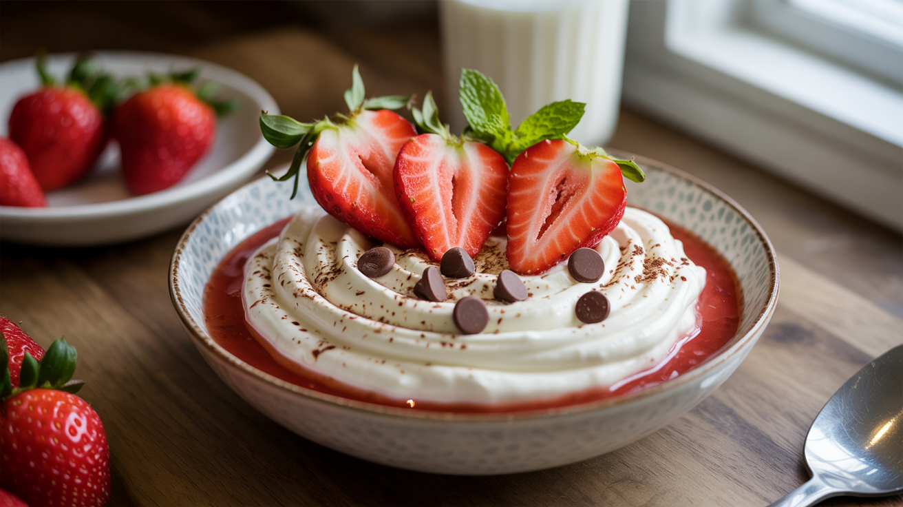 Keto Strawberry Cream Cheese Breakfast Bowl