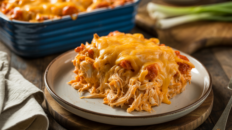 Keto Cheesy Buffalo Chicken Bake (Easy Weeknight Dinner)