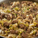 Keto Creamy Beef & Cabbage Skillet