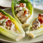Keto Bacon Ranch Chicken Salad Wraps