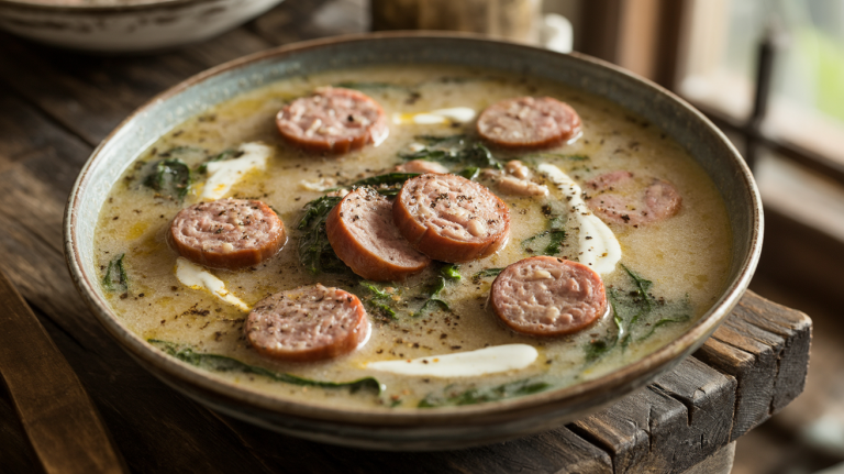 Keto Zuppa Toscana (Low-Carb Sausage & Kale Soup)
