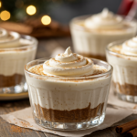 Keto Gingerbread Eggnog Cheesecake Cups