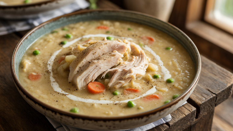 Keto Chicken Pot Pie Soup