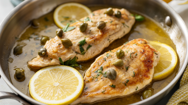 Keto Chicken Piccata Skillet (No Flour, No Cream) Keto Chicken Piccata Skillet (No Flour, No Cream)