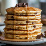 Keto Peanut Butter Chocolate Chip Protein Pancakes