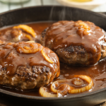 Keto Hamburger Steak with Onion Gravy