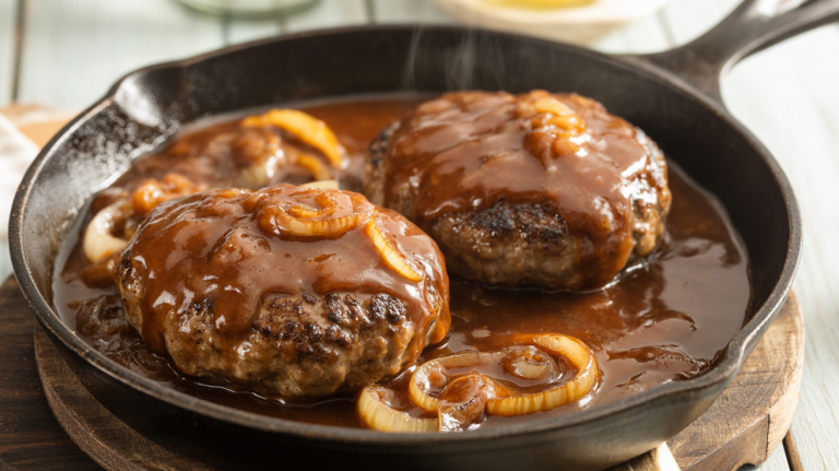 Keto Hamburger Steak with Onion Gravy