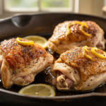 Keto Lemon Pepper Chicken Thigh Skillet (20 Minutes)