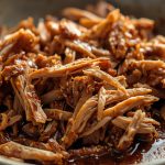 Juicy, tender shredded pork slow-cooked with a simple low-carb spice blend and natural pan juices.